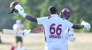 গ্রিভস-রোচের অবিশ্বাস্য প্রতিরোধে উইন্ডিজের মহাকাব্যিক ড্র
