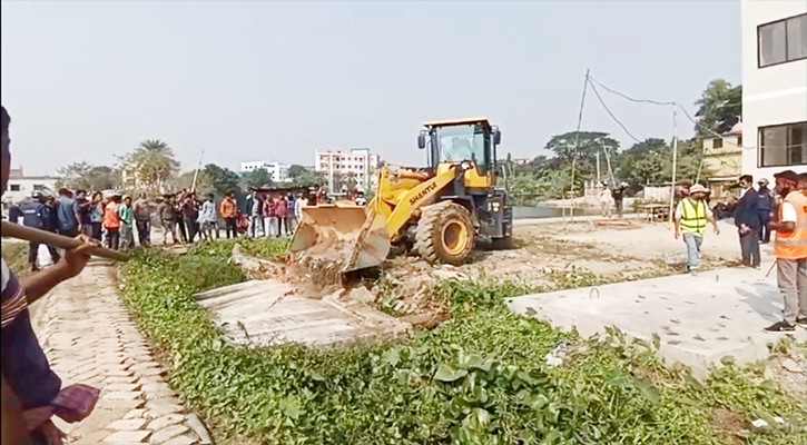 ঝিনাইদহে ১৩১ শতাংশ জমি দখলমুক্ত করলো সওজ