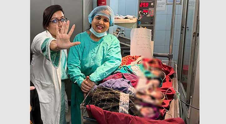 এ্যানির কোল আলো করে এলো ৫ শিশু