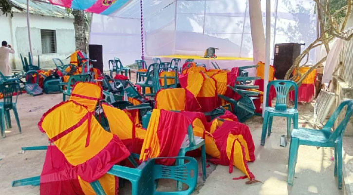 মুলাদীতে সেতু উদ্বোধন অনুষ্ঠানে হামলা: ৩০০ জনের নামে মামলা