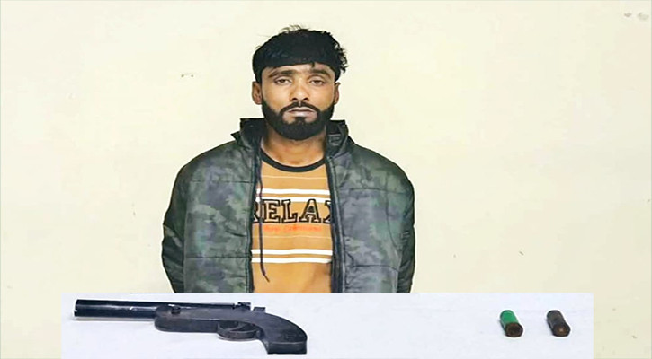 মেহেরপুরে আগ্নেয়াস্ত্র গুলিসহ একজন আটক