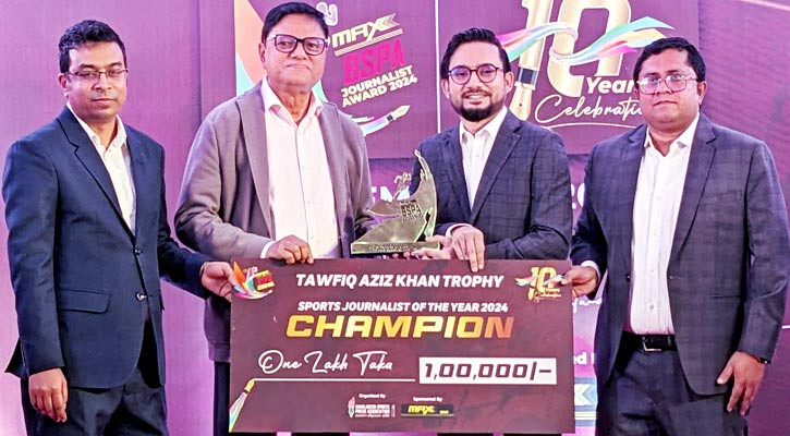 ম্যাক্স বিএসপিএ স্পোর্টস জার্নালিস্ট অব দ্য ইয়ার টি-স্পোর্টসের রিফাত মাসুদ