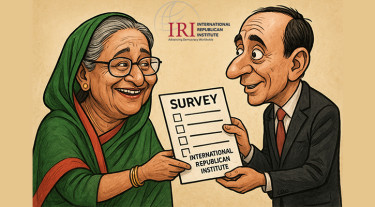 ফ্যাসিবাদ কায়েমে ‘জরিপ’ নিয়ে হাসিনার পাশে ছিল আইআরআই