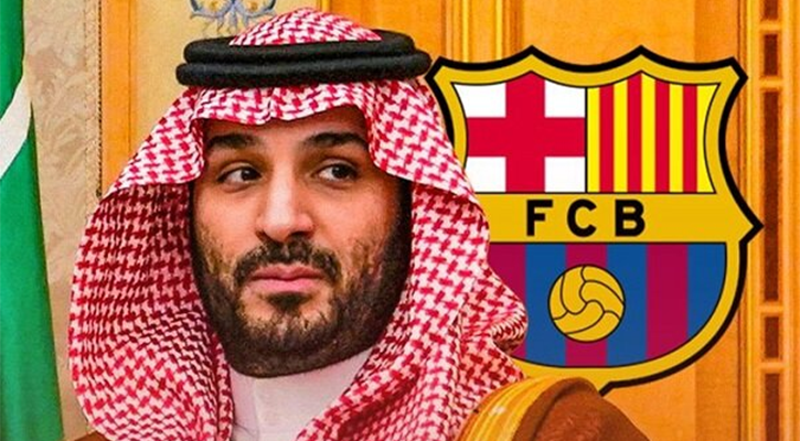 বার্সার দিকে সৌদি যুবরাজের নজর, ১০ বিলিয়ন ইউরোতে কিনতে চান ক্লাব
