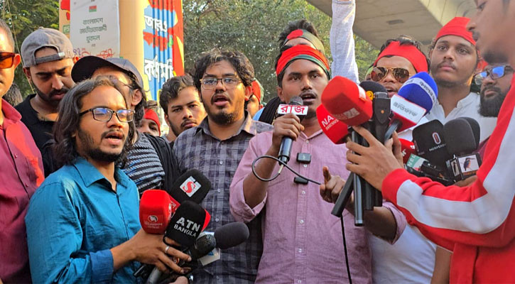 প্রতিরোধ সমাবেশে যোগ দেওয়ার ঘোষণা দিয়ে শাহবাগ ছাড়ল ছাত্রশক্তি