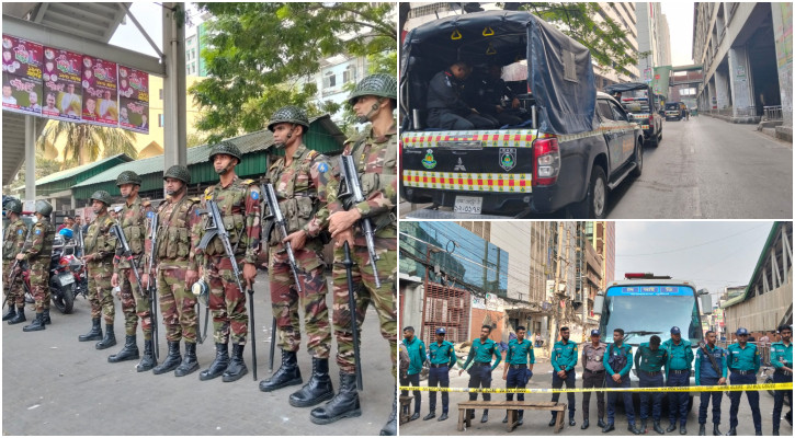 থমথমে রাজধানীতে নিরাপত্তা জোরদার