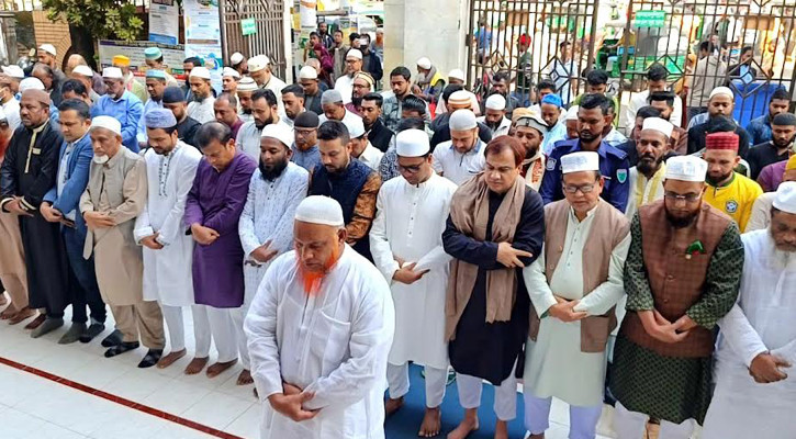 সিলেটে উসমান হাদির গায়েবানা জানাজা সম্পন্ন