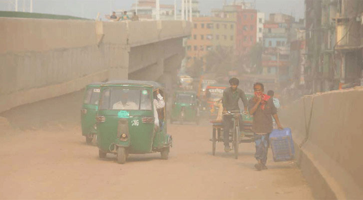 বিশ্বে বায়ুদূষণে শীর্ষস্থানে ঢাকা