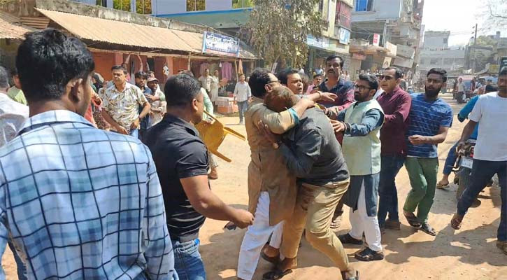 ঝিনাইদহে রাশেদ খানের নির্বাচন পরবর্তী সমন্বয় সভায় দুপক্ষে সংঘর্ষ, পুলিশসহ  আহত ১৩