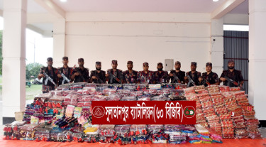 বিজিবির অভিযানে মার্চে ১৬৫ কোটি টাকার চোরাই পণ্যসামগ্রী জব্দ