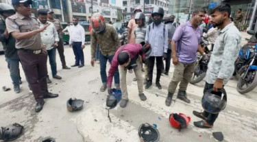 অনিরাপদ হেলমেট বর্জনে গুলশান ট্রাফিকের ব্যতিক্রমী উদ্যোগ