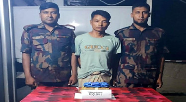 নাইক্ষ্যংছড়ি সীমান্তে ১০ হাজার ইয়াবাসহ আটক ১
