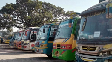 চাঁপাইনবাবগঞ্জে বাস বন্ধ, সন্ধ্যায় সব যান বন্ধের হুঁশিয়ারি