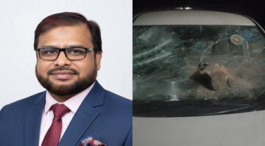 নেত্রকোনায় জামায়াত এমপির গাড়িতে হামলা-ভাঙচুর