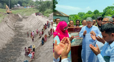 চরভদ্রাসনে খাল খনন কর্মসূচির উদ্বোধন, জলাবদ্ধতা নিরসন-কৃষিতে নতুন সম্ভাবনা