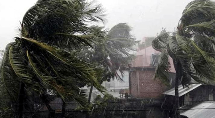 সন্ধ্যার মধ্যে ১৮ অঞ্চলে ৬০ কিমি বেগে ঝড় হতে পারে