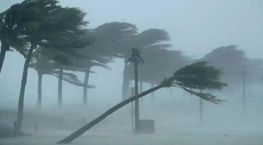 সন্ধ্যার মধ্যে ৬০ কিলোমিটার বেগে ঝড়ের আভাস