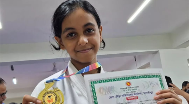 বিশ্বজয়ের স্বপ্নে বিভোর মাদারীপুরের কারাতে কন্যা মাইশা