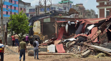 হাজী সেলিমের অবৈধ স্থাপনা উচ্ছেদ, সরকারি জমি উদ্ধার