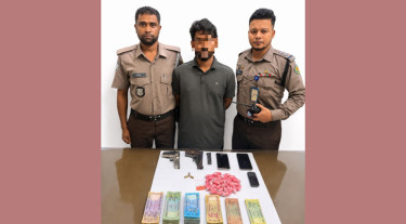 বনানী থেকে পিস্তল-গুলিসহ তালিকাভুক্ত সন্ত্রাসী গ্রেপ্তার