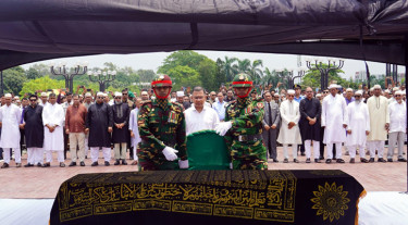 সাবেক স্বাস্থ্য প্রতিমন্ত্রী মিজানুর রহমান সিনহার জানাজায় প্রধানমন্ত্রী