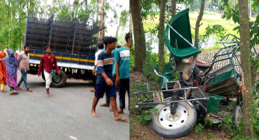 গাইবান্ধায় পিকআপ ভ্যানের চাপায় অটোরিকশার চালকসহ ২ জন নিহত