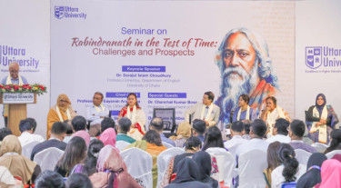 উত্তরা ইউনিভার্সিটিতে ‘কালের বিচারে রবীন্দ্রনাথ: সংকট ও সম্ভাবনা’ শীর্ষক সেমিনার অনুষ্ঠিত