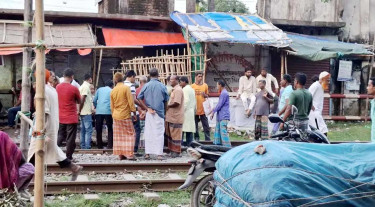 সৈয়দপুরে কোরবানির গোশতের অস্থায়ী হাট!