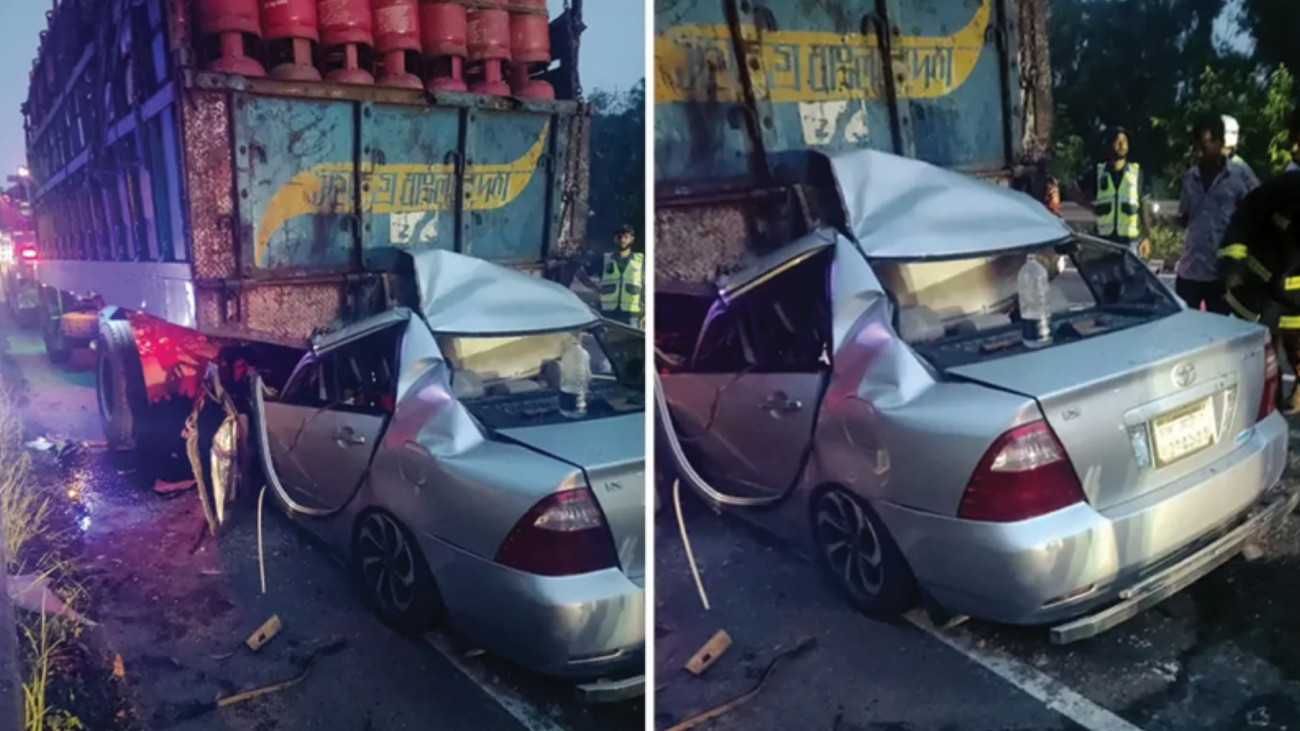 ফরিদপুরে দাঁড়িয়ে থাকা ট্রাকে প্রাইভেটকারের ধাক্কা, শিশুসহ নিহত ৫