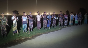 মেহেরপুর সীমান্তে বিজিবির সঙ্গে গ্রামবাসীর পাহারা