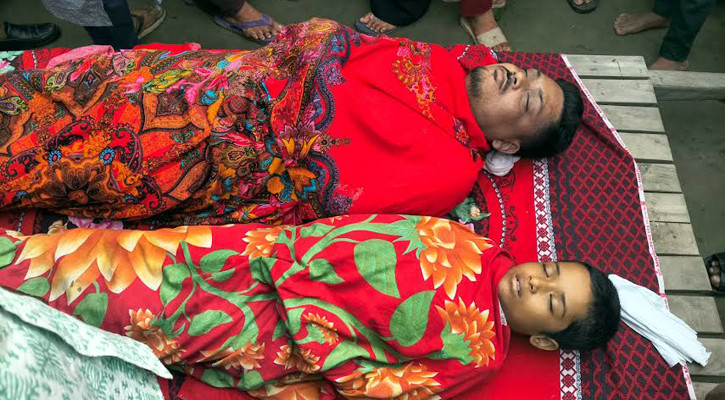 দেলদুয়ারে বজ্রপাতে বাবা-মেয়ের মৃত্যু