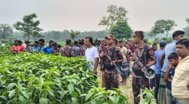মেহেরপুর সীমান্তে পুশইন রুখে দিল বিজিবি-গ্রামবাসী