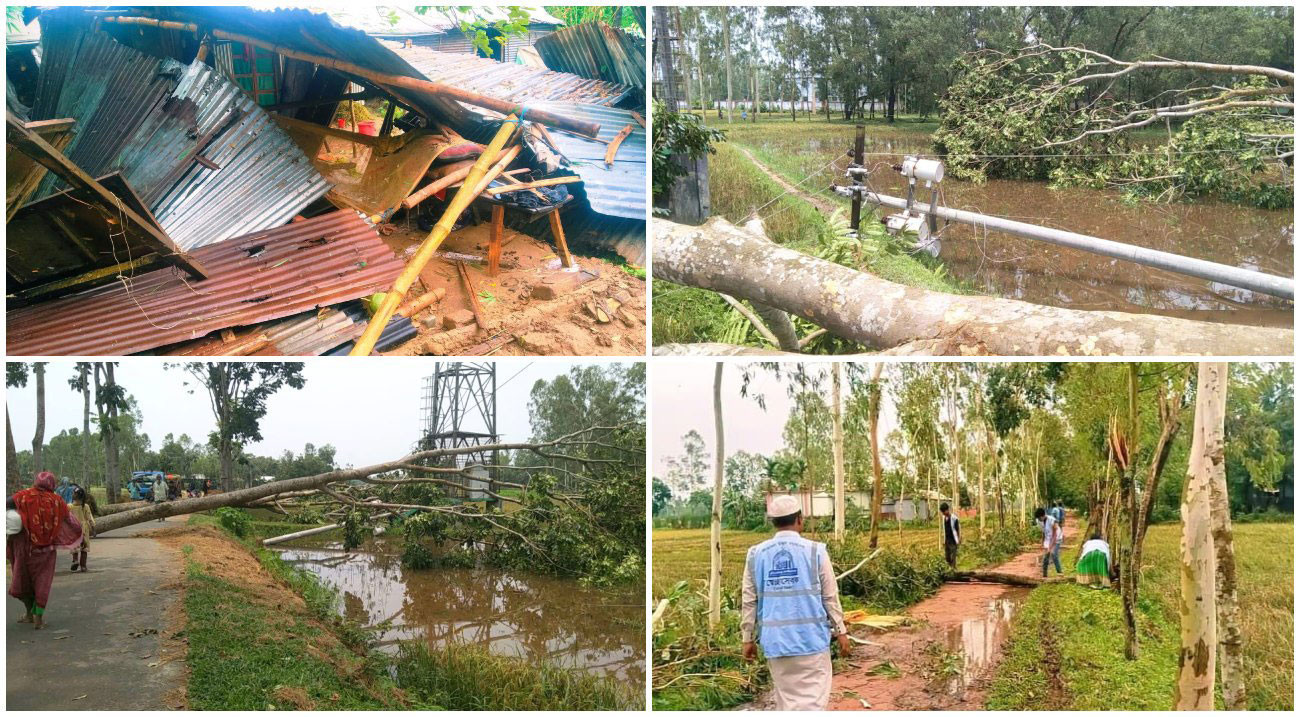 নয় অঞ্চলে ৬০ কিমি বেগে ঝড়ের আশঙ্কা