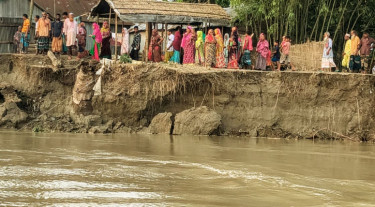 কালজানি নদীর ভাঙনে বিলীন শতাধিক বসতভিটা
