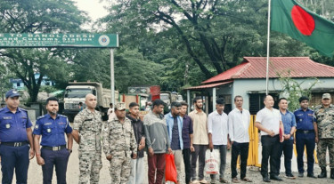 ভারতে সাজা ভোগের পর তামাবিল দিয়ে দেশে ফিরলেন ৭ বাংলাদেশি