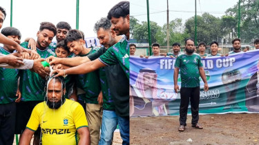 দুধ দিয়ে গোসল করে ব্রাজিল ছেড়ে সৌদি আরবের সমর্থক হলেন মিন্টু
