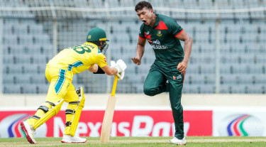 ‘ধানক্ষেত’ নয়, ভালো উইকেটে খেলে অস্ট্রেলিয়াকে হারানো গ্রেট অর্জন: তাসকিন