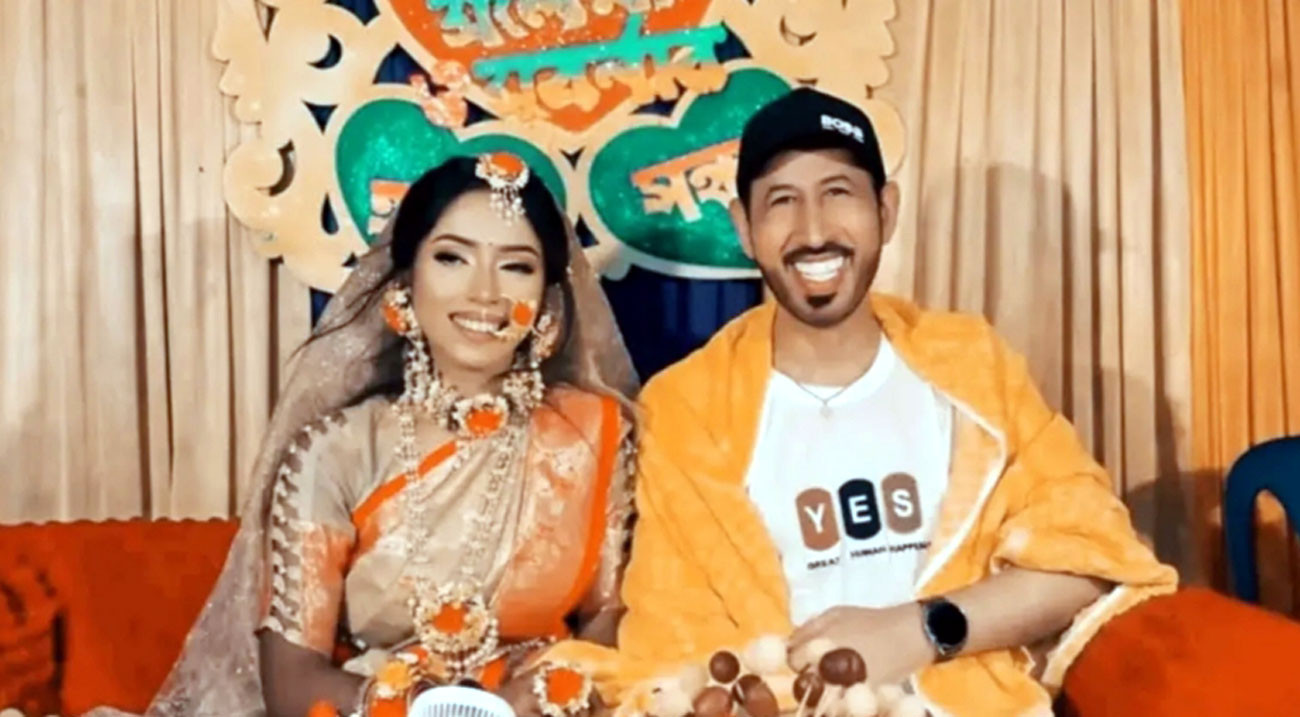 প্রেমের টানে শরীয়তপুরে এসে বিবাহ বন্ধনে আবদ্ধ হলেন দুবাইয়ের সলেমান