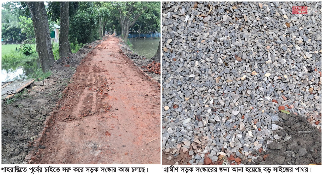 শাহরাস্তিতে সড়ক সংস্কারে অনিয়মের অভিযোগ
