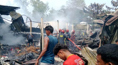 সৈয়দপুরে তুলার মিল-গোডাউনে আগুন