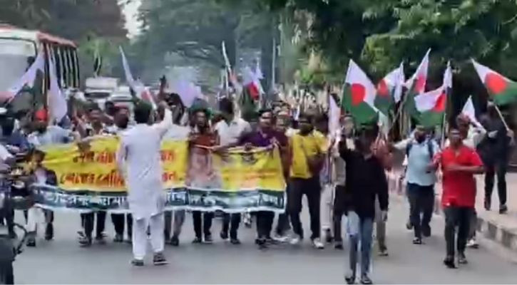 রাজধানীতে নিষিদ্ধ যুবলীগের বিক্ষোভ মিছিল, দায় এড়াচ্ছে দুই থানা