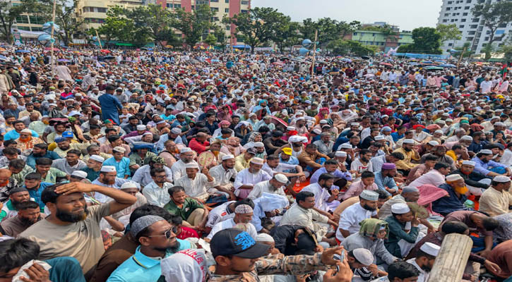 ১১ দলের খুলনা বিভাগীয় সমাবেশ শুরু, লোকারণ্য সার্কিট হাইজ মাঠ