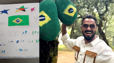 ব্রাজিলের জয়, ভাগ্নের আঁকা ছবি প্রকাশ করে যা বললেন পলাশ