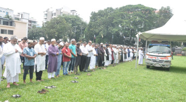 বনানী ডিওএইচএস মাঠে আব্দুস সাদেকের দ্বিতীয় জানাজা অনুষ্ঠিত