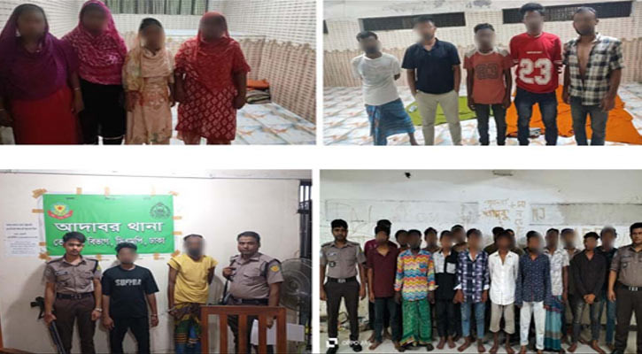 তেজগাঁওয়ে বিভিন্ন অপরাধে গ্রেপ্তার ৬৫
