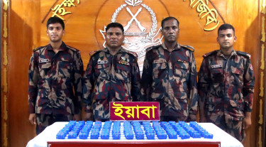নাইক্ষ্যংছড়িতে মাদকবিরোধী অভিযানে বিপুল ইয়াবা জব্দ