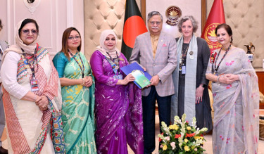 রাষ্ট্রপতির সঙ্গে ইন্টারন্যাশনাল ইনার হুইল প্রেসিডেন্টের সাক্ষাৎ