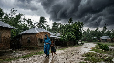 ১৭ অঞ্চলের নদীবন্দরে এক নম্বর সংকেত