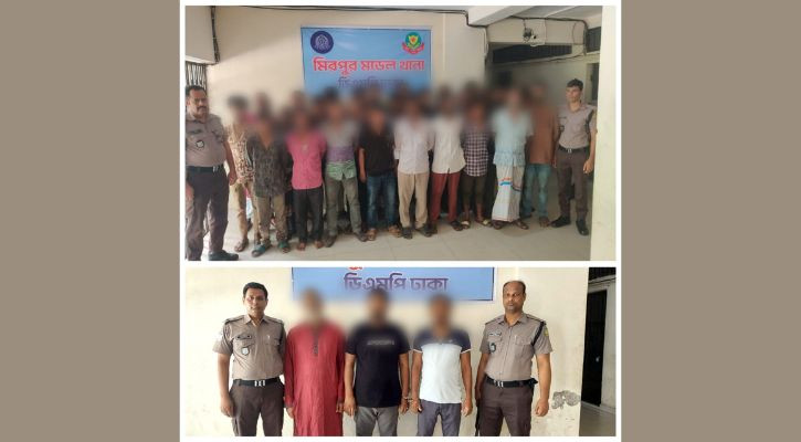 মিরপুরে বিভিন্ন অপরাধে ৩১ জন গ্রেপ্তার