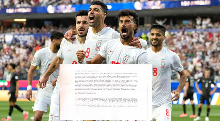 ইরান দলের বাসে মেক্সিকান ভক্তদের আবেগঘন চিঠি